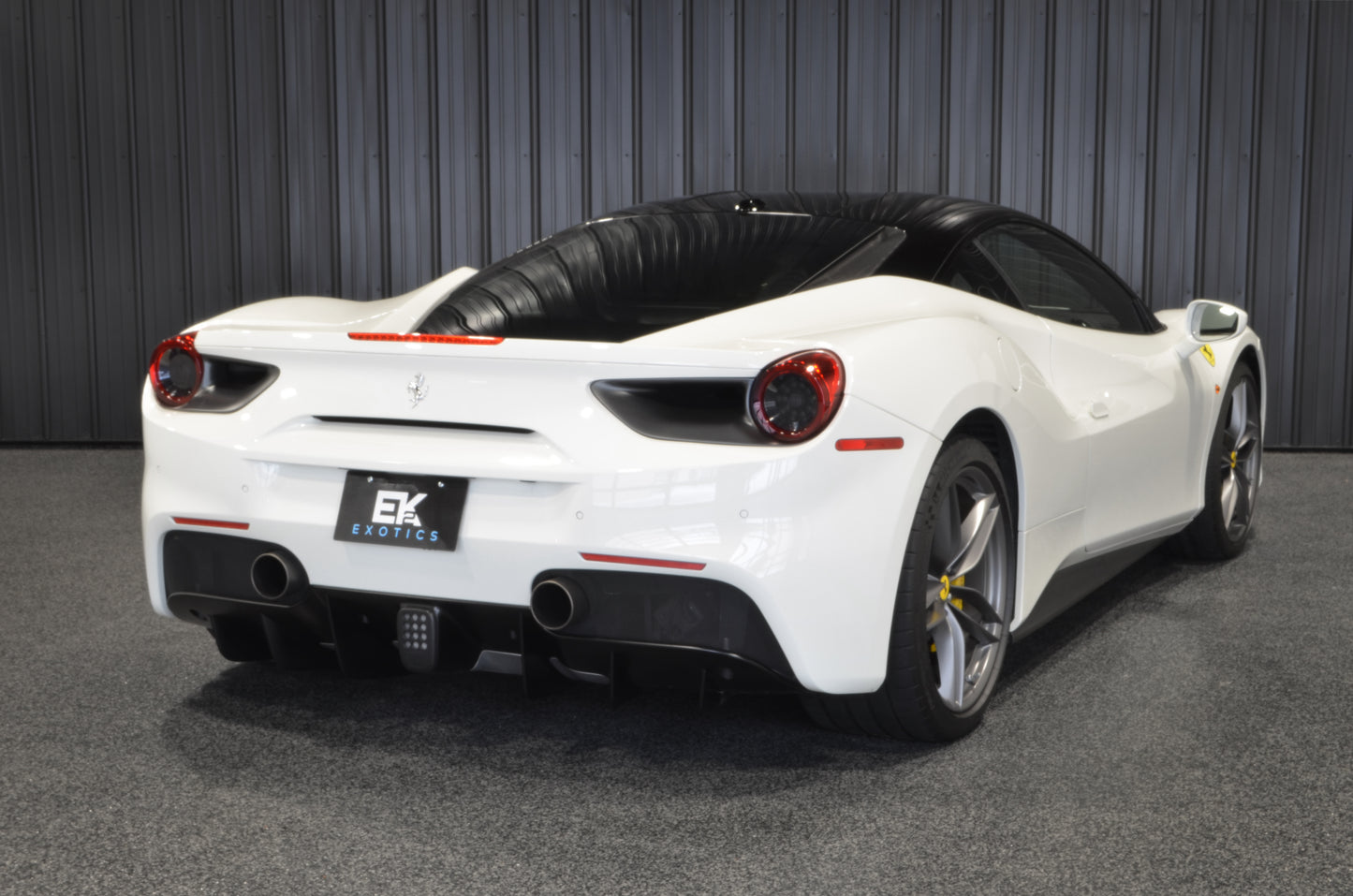 2016 Ferrari 488 GTB White rear quarter