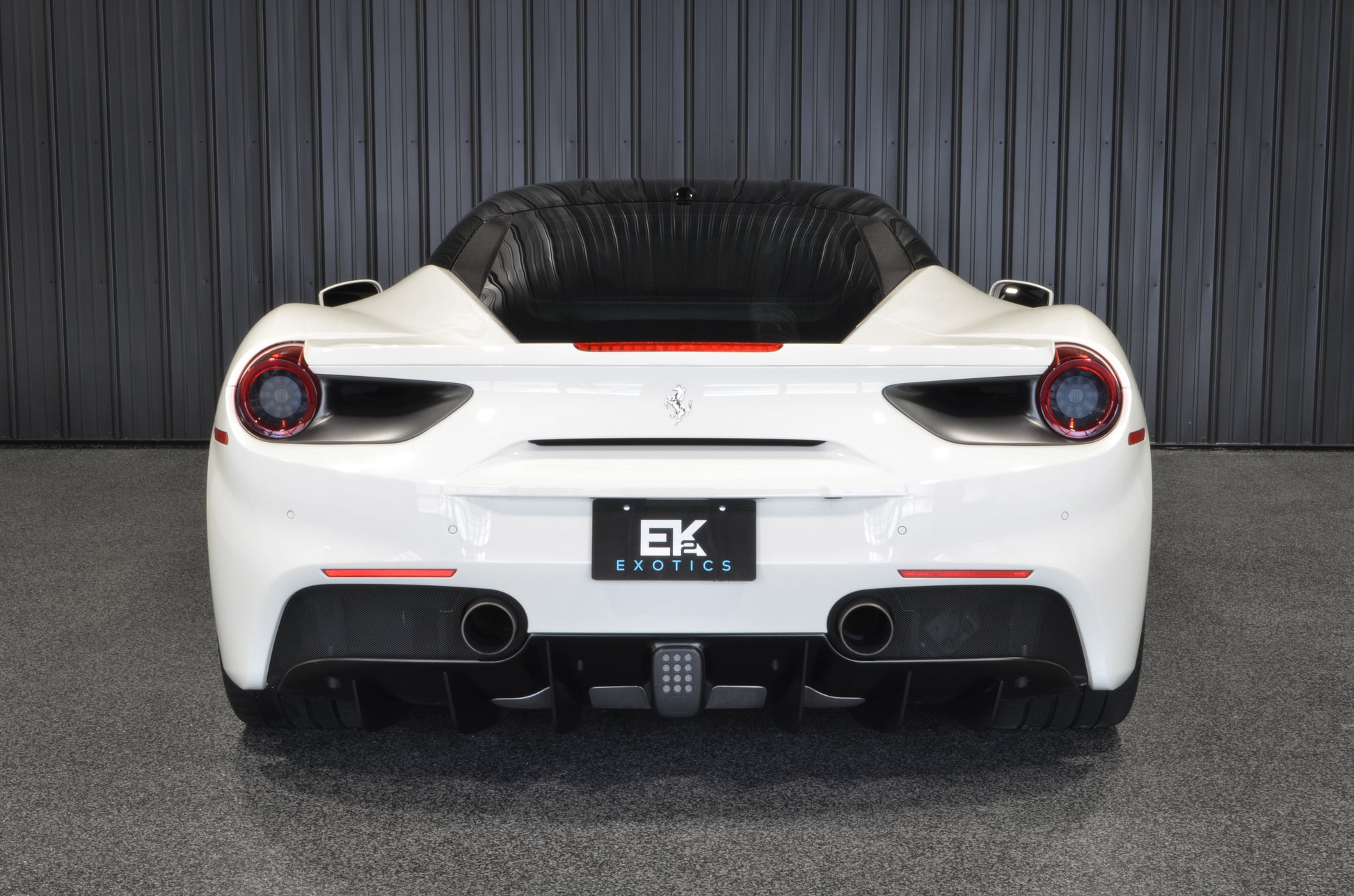 2016 Ferrari 488 GTB White rear