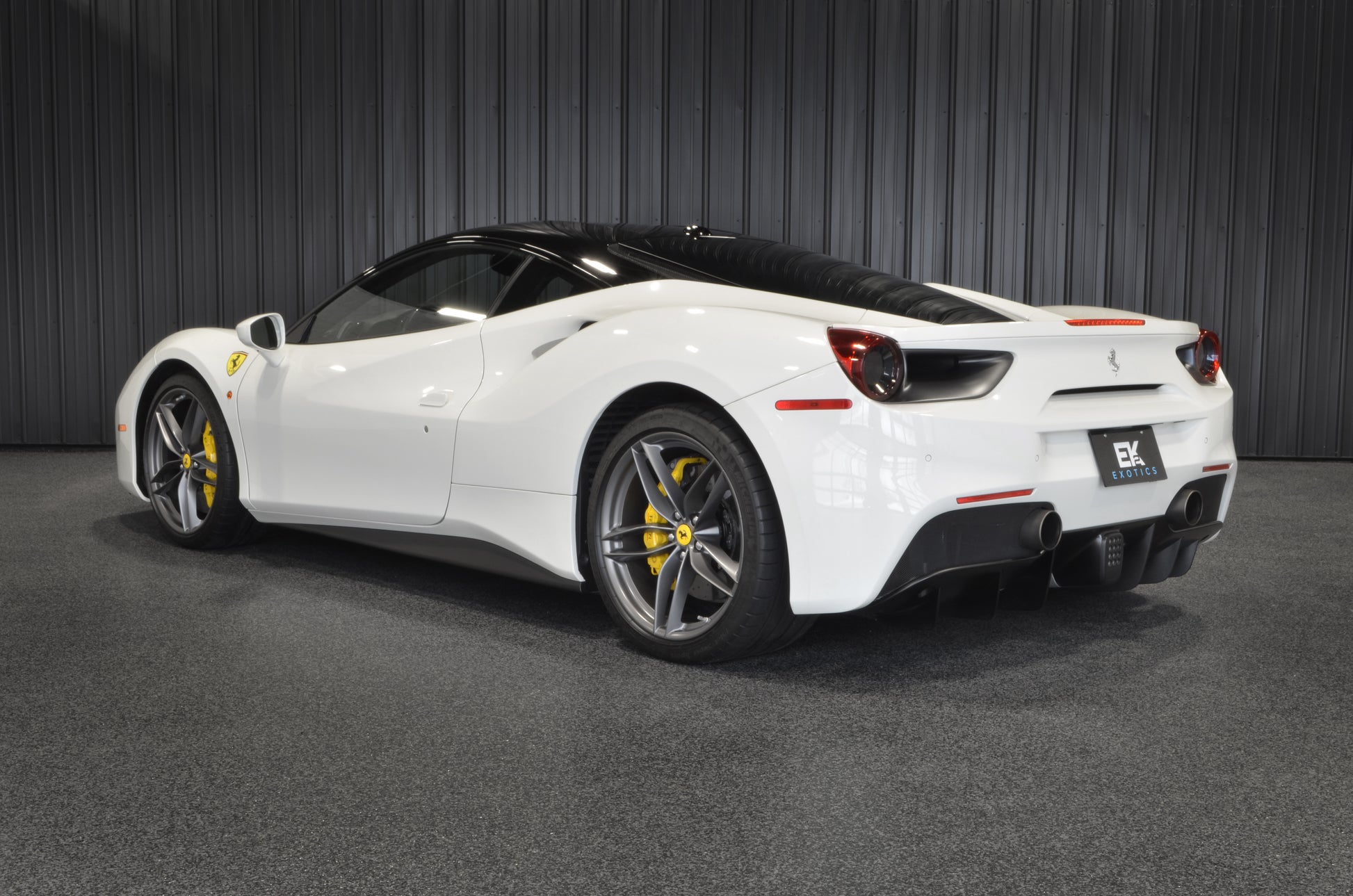 2016 Ferrari 488 GTB White rear quarter