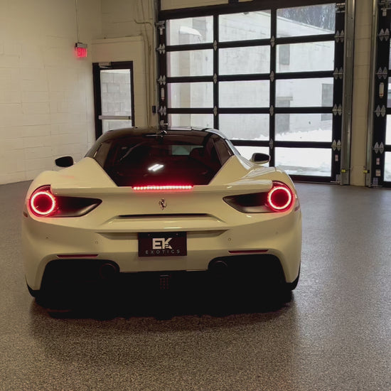 2016 Ferrari 488 GTB White Exhaust Start Up