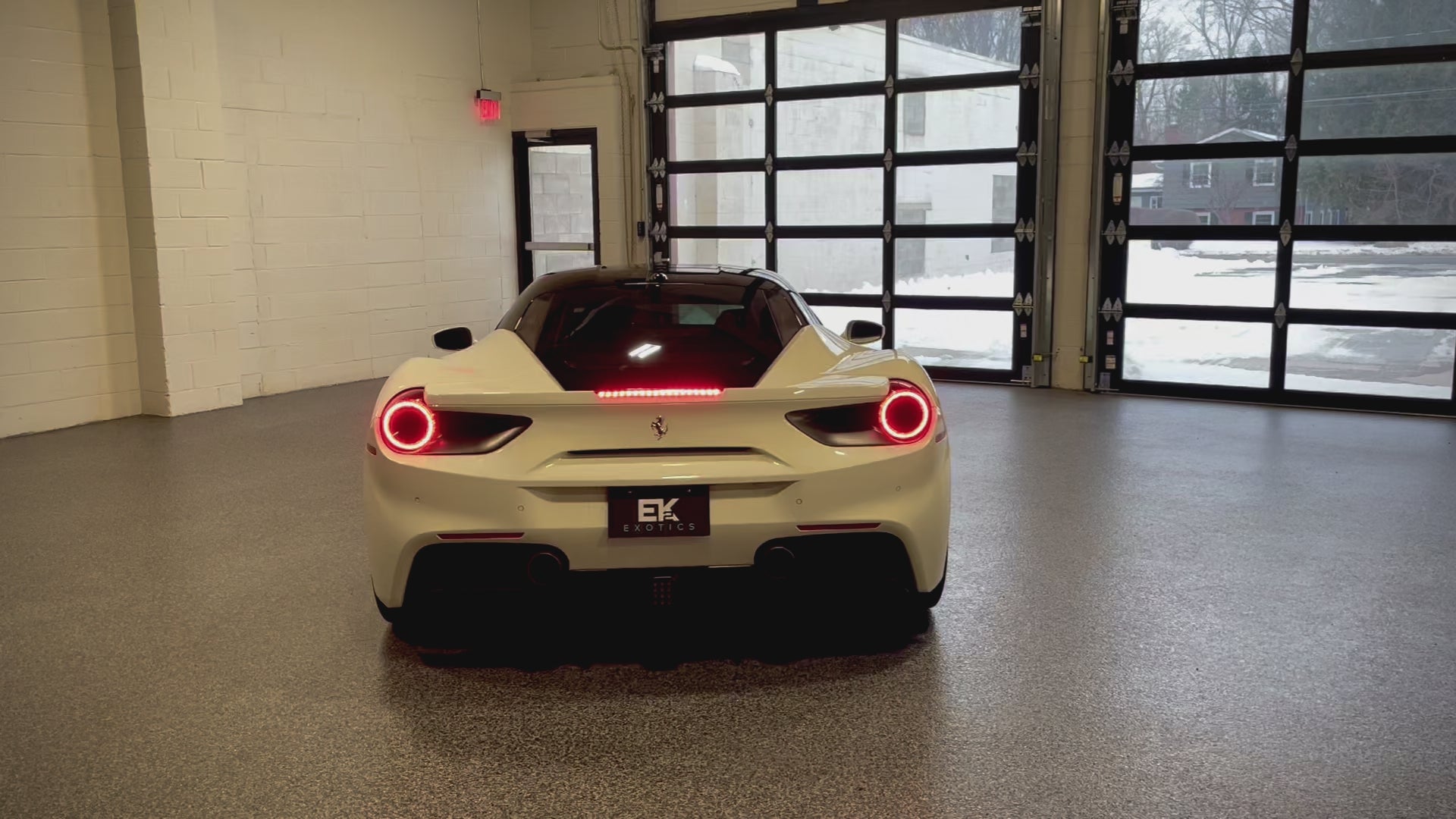 2016 Ferrari 488 GTB White Exhaust Start Up